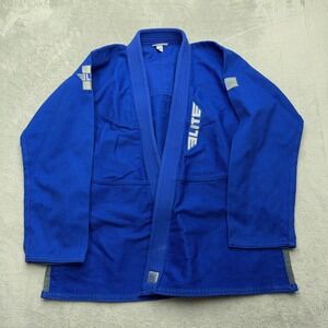 Elite Sports Gi Jacket Mens A3 Blue BJJ Kimono Technical Fightwear Pearl Weave